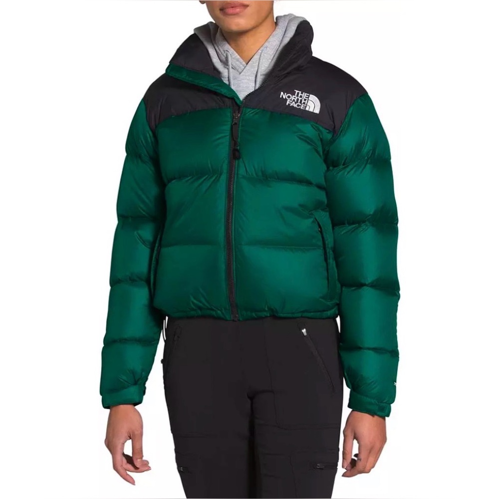 The North Face Nuptse 700 Women's Green and Black Puffer Jacket